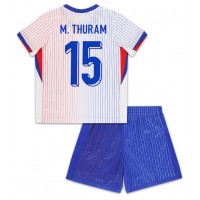 Fotbalové Dres Francie Marcus Thuram #15 Dětské Venkovní ME 2024 Krátký Rukáv (+ trenýrky)